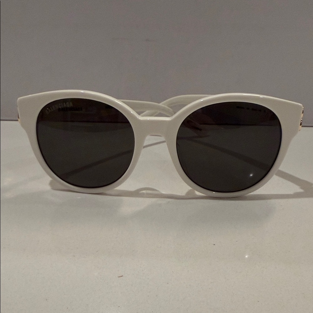 Balenciaga Classic White Sunglasses